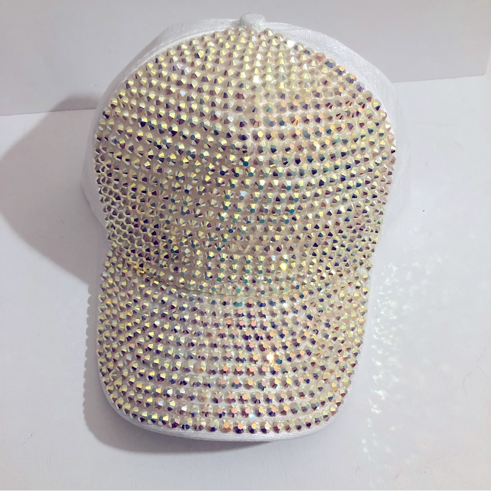 LADIES IRIDESCENT RHINESTONE HAT